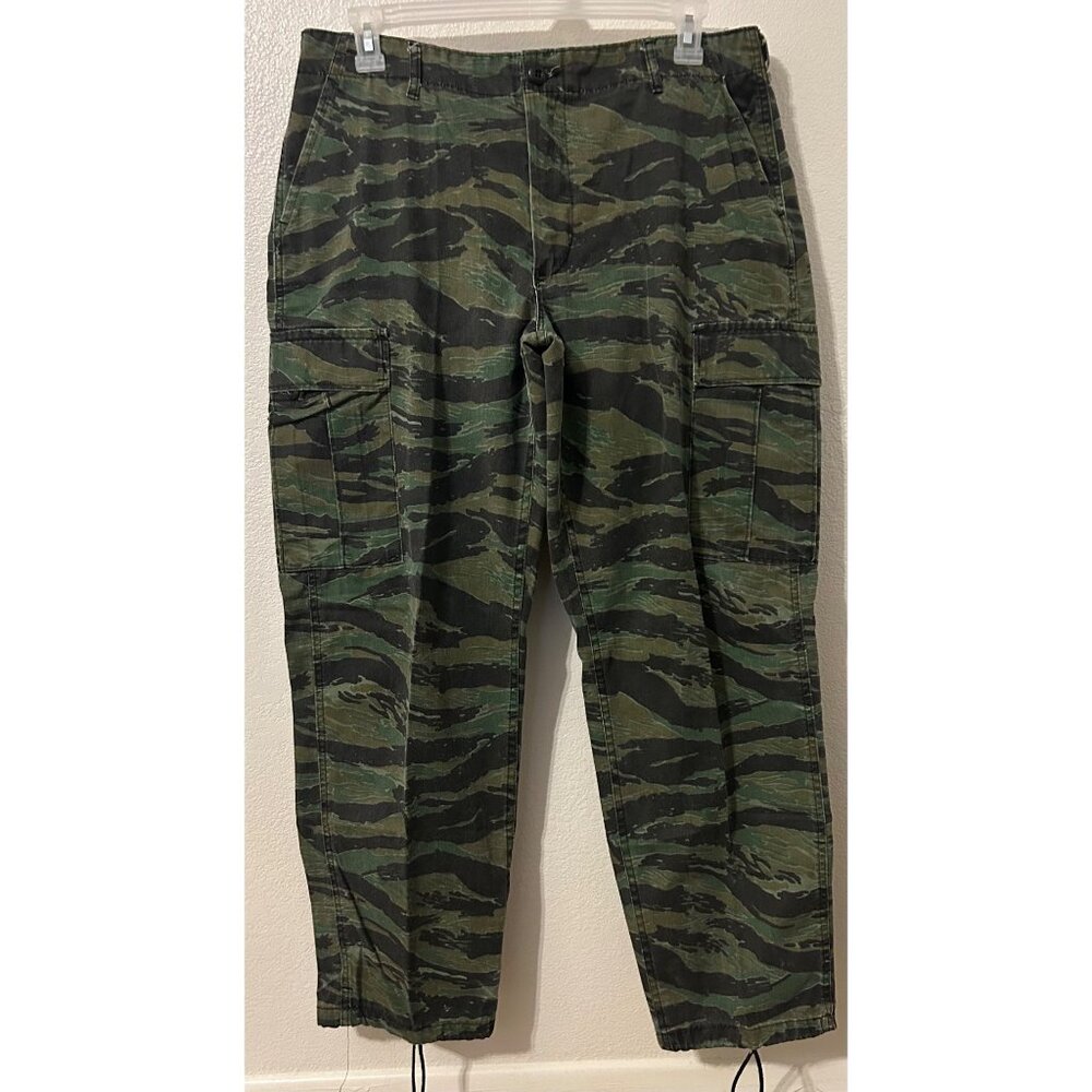 Vintage Buck-Spin Tiger Stripe Camouflage Hunting Combat Trousers Jacket Set - Picture 4 of 12